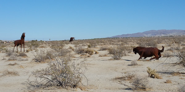 Galleta Meadows. sculptures by Ricardo Breceda